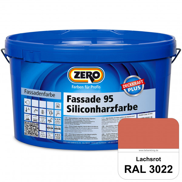Fassade 95 Siliconharzfarbe (RAL 3022 Lachsrot)