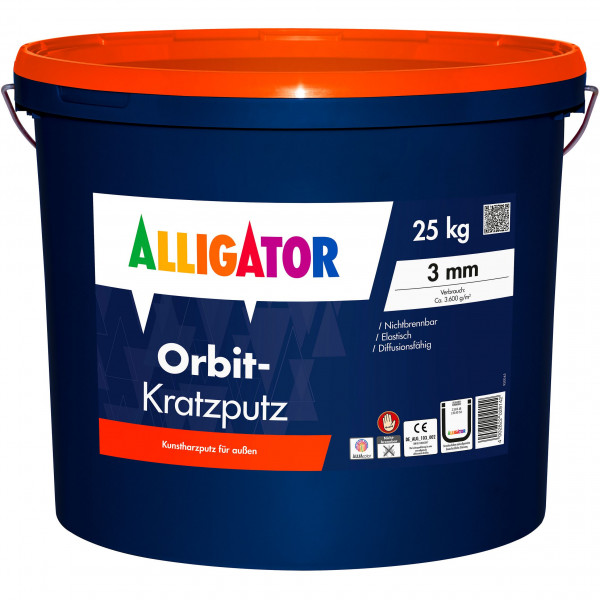 Orbit-Kratzputz 2 mm (Weiß)