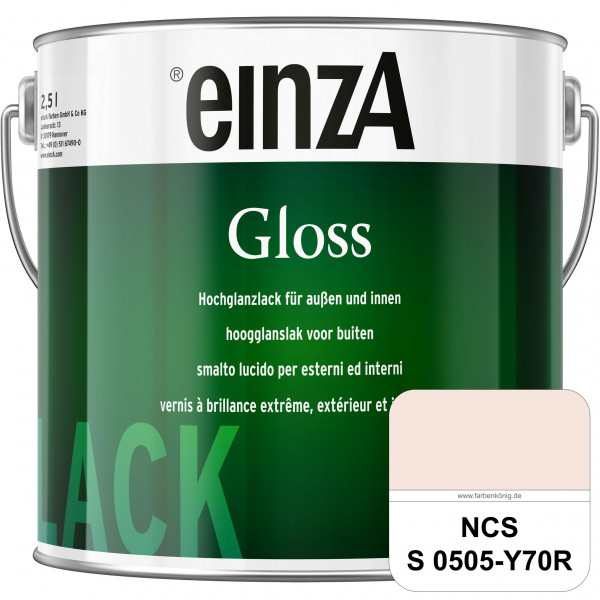 einzA Gloss (NCS S 0505-Y70R) Hochwertiger Alkydharzlack in Premium-Qualität, hochglänzend.