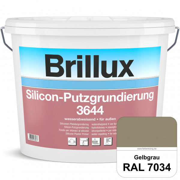 Silicon-Putzgrundierung 3644 (RAL 7034 Gelbgrau) Haftvermittelnde & quarzhaltige Grundierfarbe auf S