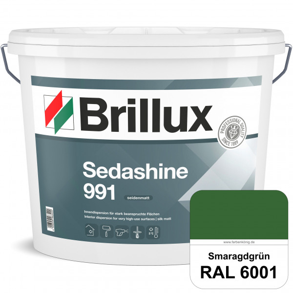Sedashine 991 (RAL 6001 Smaragdgrün) Seidenmatte Innendispersion für hoch strapazierfähige & gut rei