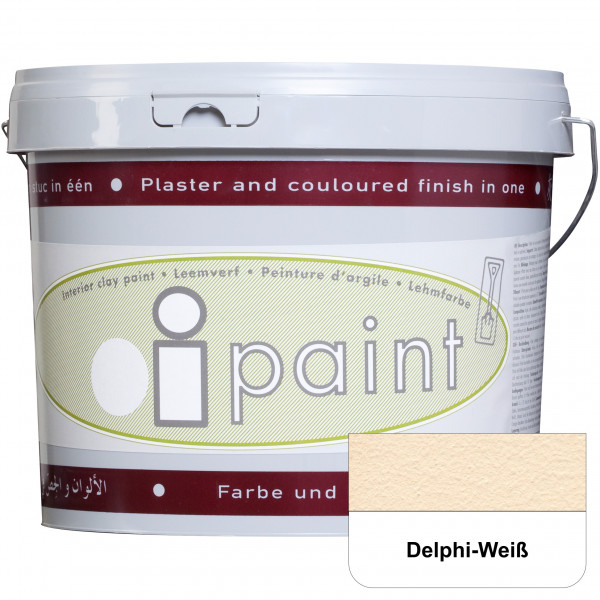 I-PAINT Lehmfarbe - Delphi-Weiß