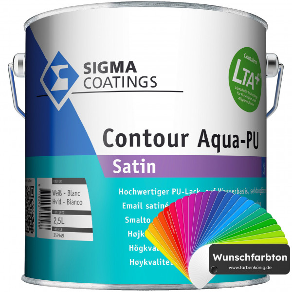 Sigma Contour Aqua-PU Satin (Wunschfarbton)