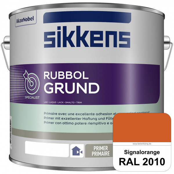 Rubbol Grund (RAL 2010 Signalorange) Seidenmatte Grund- und Zwischenbeschichtung auf Kunstharzbasis