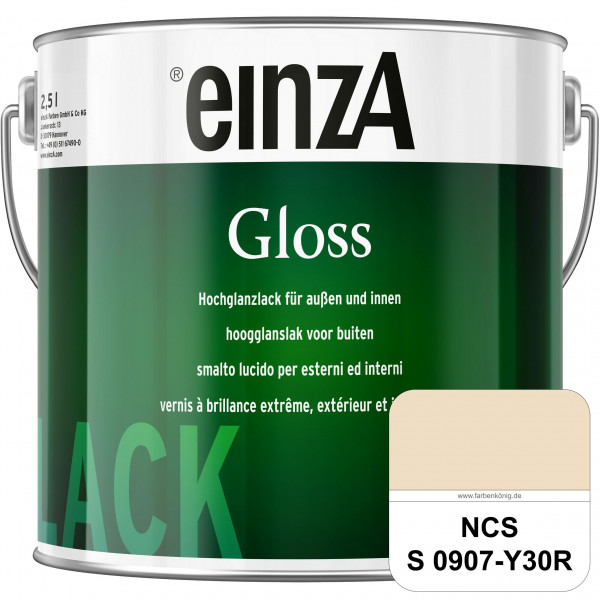 einzA Gloss (NCS S 0907-Y30R) Hochwertiger Alkydharzlack in Premium-Qualität, hochglänzend.