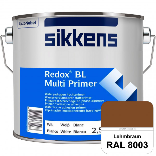 Redox BL Multi Primer (RAL 8003 Lehmbraun) Wasserbasierter Universalprimer und Korrosionsschutz (inn