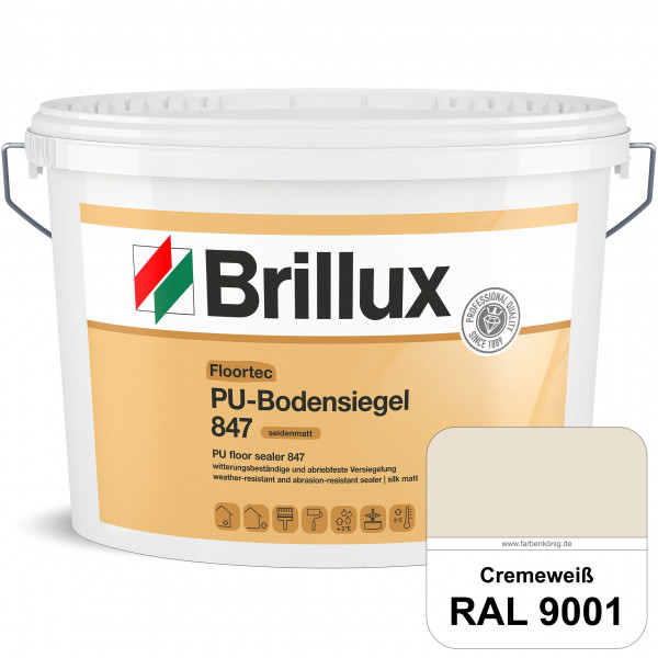 Floortec PU-Bodensiegel ELF 847 (RAL 9001 Cremeweiß) seidenmatt, witterungsbeständig, außen & innen