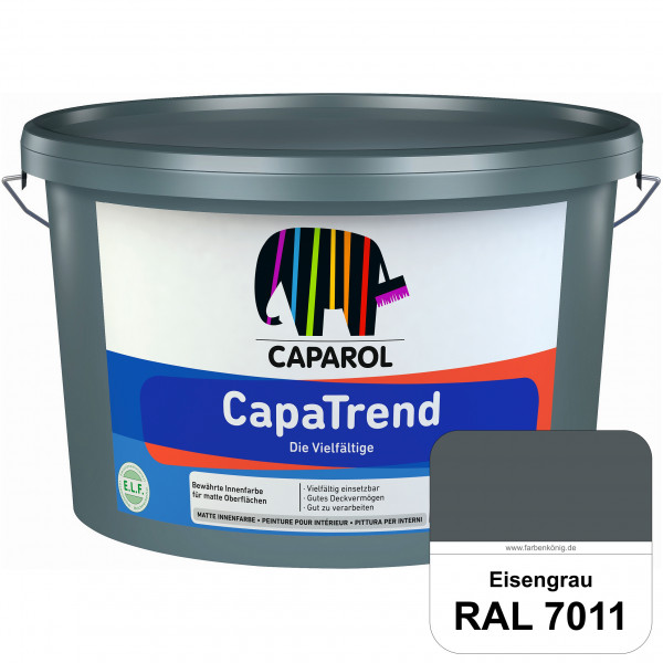 CapaTrend (RAL 7011 Eisengrau) matte hochdeckende Dispersionsfarbe für den Innenbereich