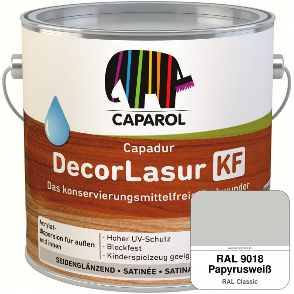 Caparol Capadur DecorLasur KF (RAL 9018 Papyrusweiß)