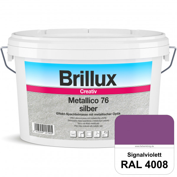Creativ Metallico 76 (RAL 4008 Signalviolett) Effektspachtelmasse für Oberflächen mit metallischer O