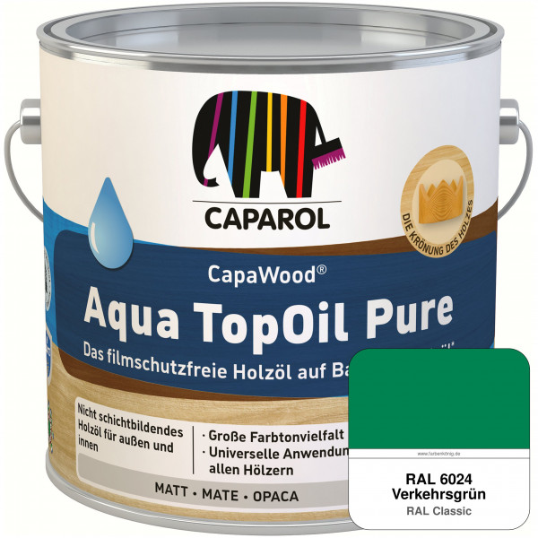 CapaWood® AquaTopOil Pure (RAL 6024 Verkehrsgrün) - ersetzt CapaGreen Holz-Öl Aqua