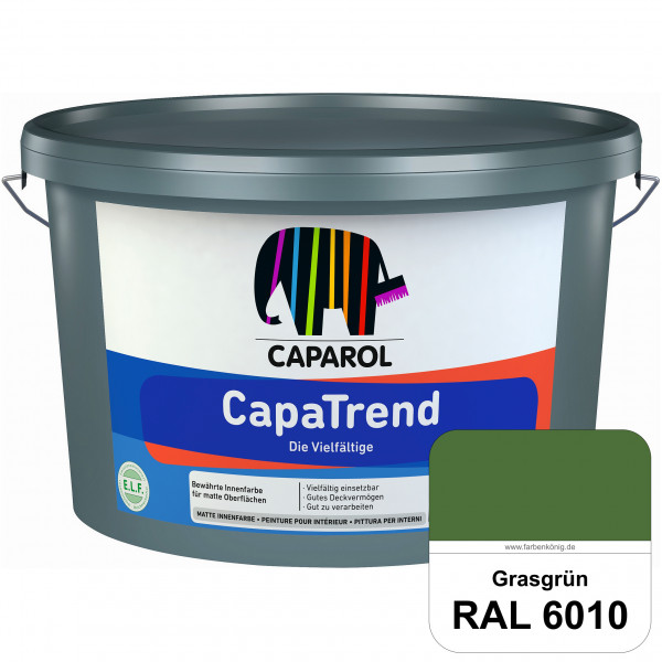 CapaTrend (RAL 6010 Grasgrün) matte hochdeckende Dispersionsfarbe für den Innenbereich