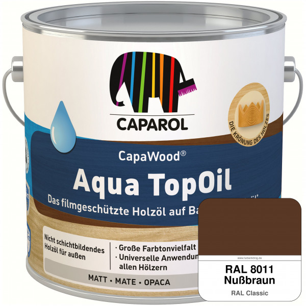CapaWood® AquaTopOil (RAL 8011 Nussbraun)