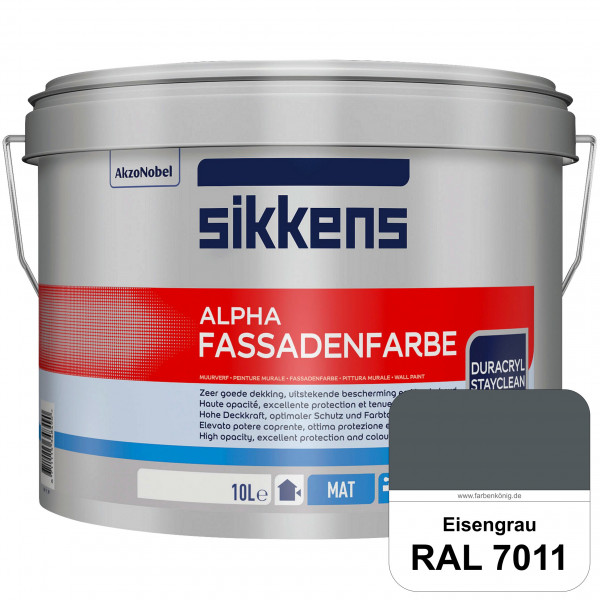 Alpha Fassadenfarbe (RAL 7011 Eisengrau)