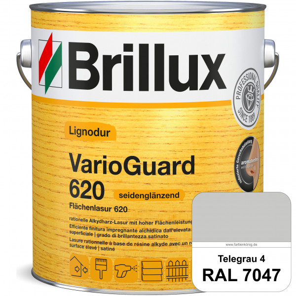 Lignodur VarioGuard 620 (Flächenlasur 620) RAL 7047 Telegrau 4