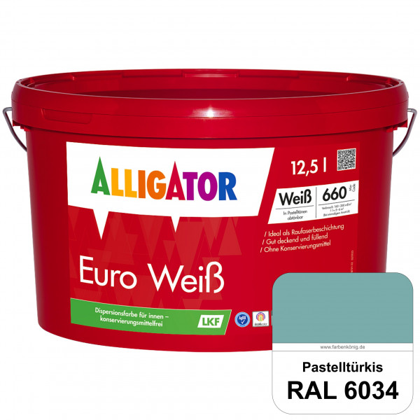 Euro Weiß LKF (RAL 6034 Pastelltürkis)