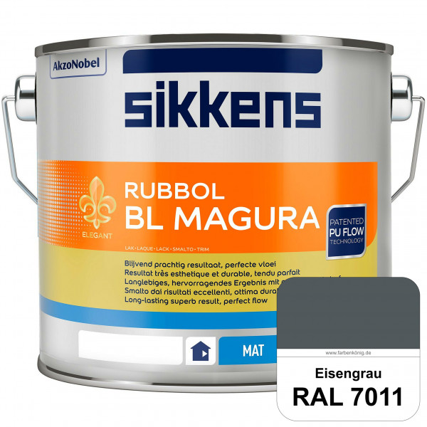 Rubbol BL Magura (RAL 7011 Eisengrau) matter PU-Lack (wasserbasiert) innen & außen