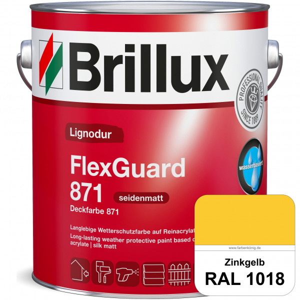 Lignodur FlexGuard 871 (Deckfarbe 871) RAL 1018 Zinkgelb