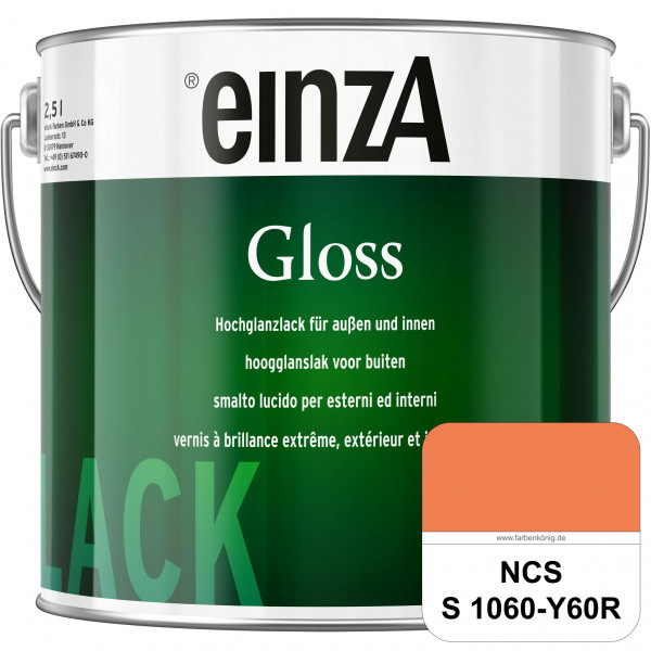 einzA Gloss (NCS S 1060-Y60R) Hochwertiger Alkydharzlack in Premium-Qualität, hochglänzend.