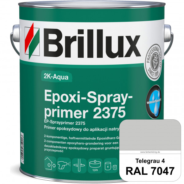 2K-Aqua Epoxi-Sprayprimer 2375 (RAL 7047 Telegrau 4) haftvermittelnde 2K-Grundierung auf nicht sauge