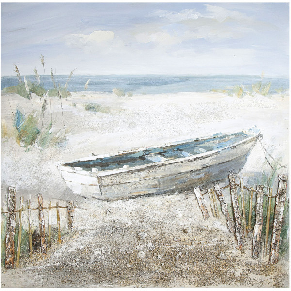 Gemälde "Boot am Strand"