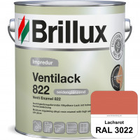 Impredur Ventilack 822 (RAL 3022 Lachsrot) Seidenglanzlack (lösemittelhaltig) Fenster & Türen innen 