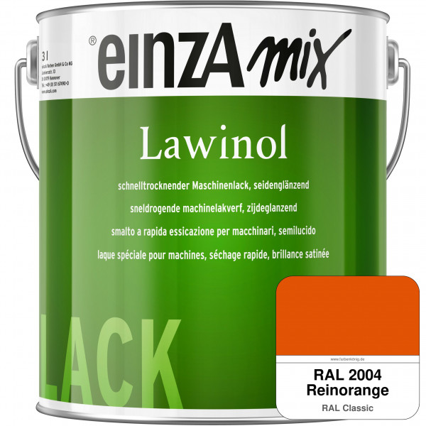 einzA Lawinol seidenglänzend (RAL 2004 Reinorange)