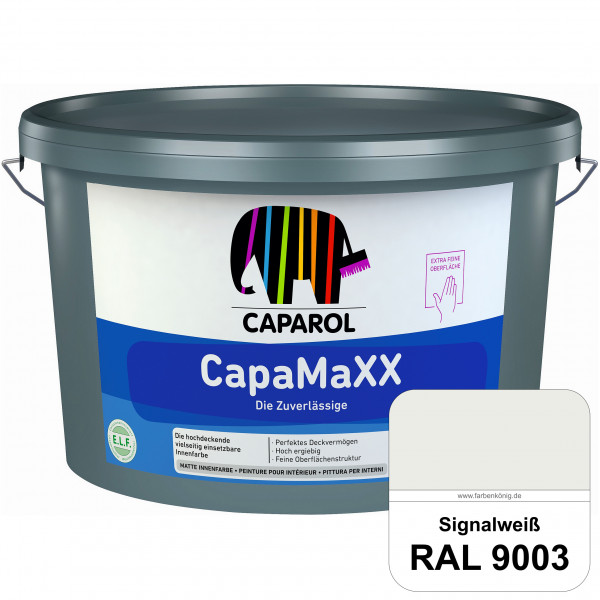 CapaMaXX (RAL 9003 Signalweiß) tuchmatte Innenfarbe mit hohem Deckvermögen und Ergiebigkeit