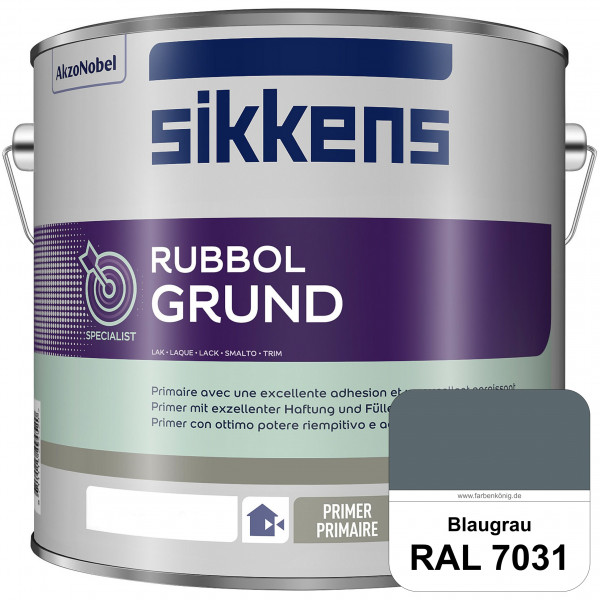 Rubbol Grund (RAL 7031 Blaugrau) Seidenmatte Grund- und Zwischenbeschichtung auf Kunstharzbasis (inn