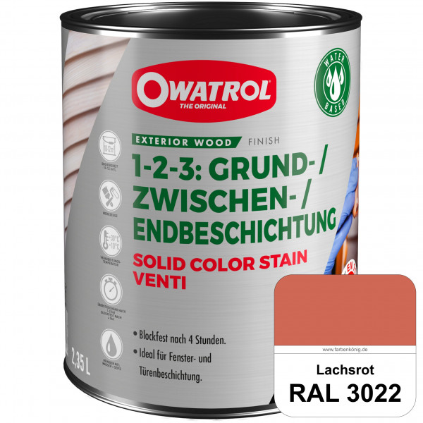 SOLID COLOR STAIN VENTI (RAL 3022 Lachsrot)