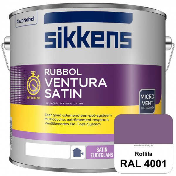 Rubbol Ventura Satin (RAL 4001 Rotlila) Seidenglanzlack (lösemittelhaltig) Fenster & Türen außen