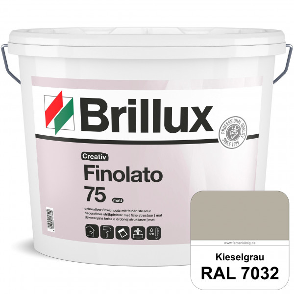 Creativ Finolato 75 (RAL 7032 Kieselgrau) Verarbeitungsfertige, quarzgefüllte Dispersionsfarbe für d