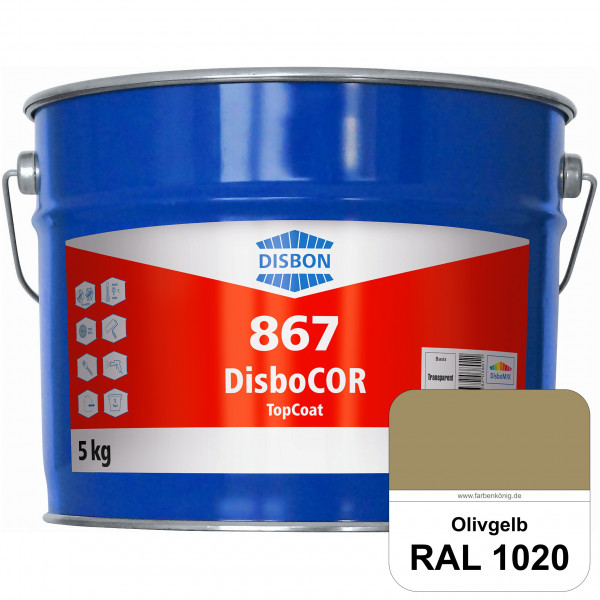 DisboCOR 867 TopCoat (RAL 1020 Olivgelb) Anwendungsfreundliche Korrosionsschutz-Deckbeschichtung mit