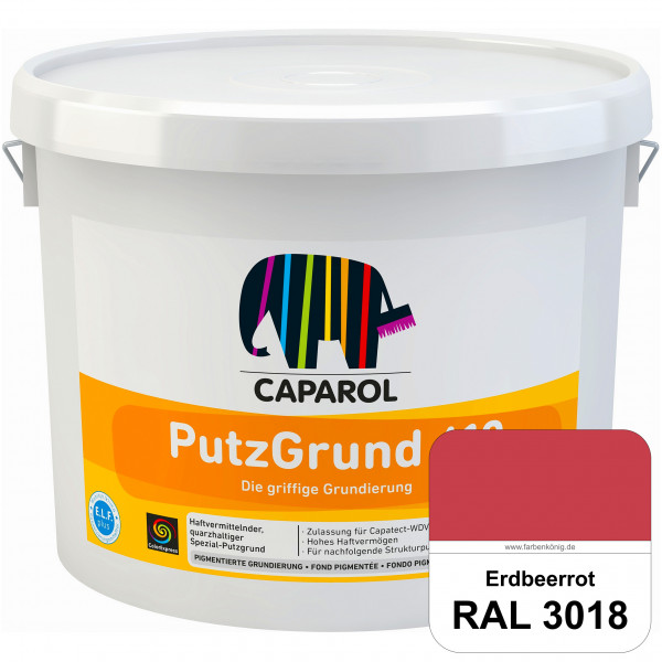 Putzgrund 610 (RAL 3018 Erdbeerrot) Wasserverdünnbare & haftvermittelnde gefüllte SpezialGrundierfar