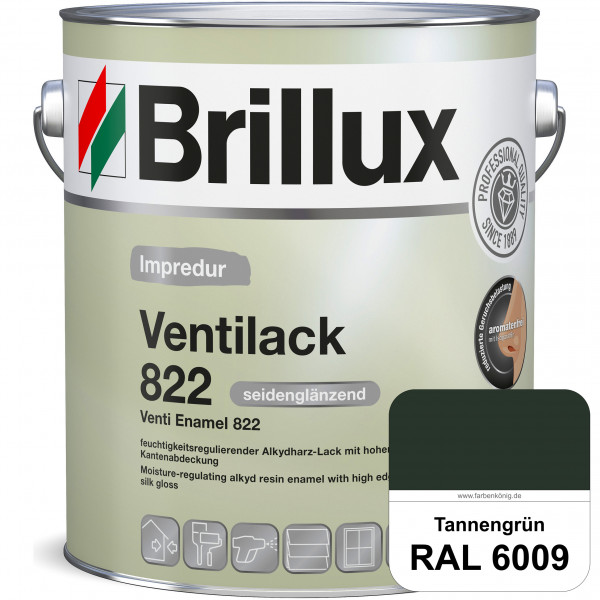 Impredur Ventilack 822 (RAL 6009 Tannengrün) Seidenglanzlack (lösemittelhaltig) Fenster & Türen inne