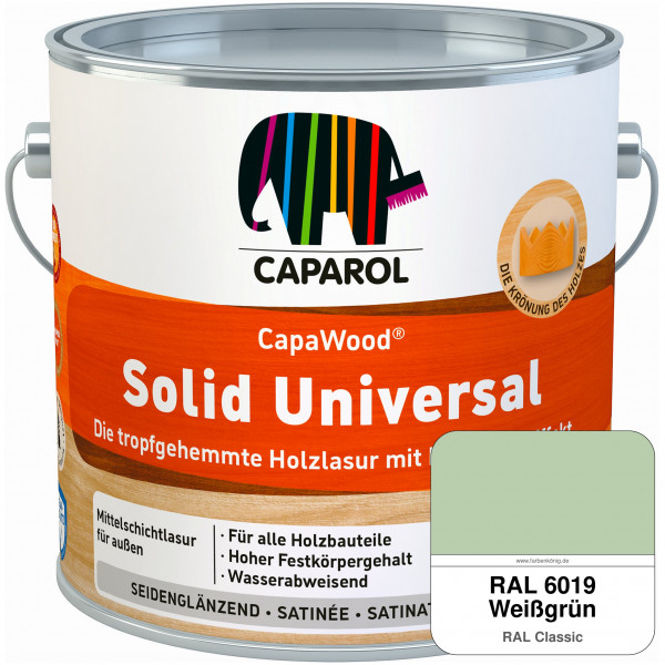 CapaWood® Solid Universal (RAL 6019 Weißgrün) - ersetzt Capadur UniversalLasur
