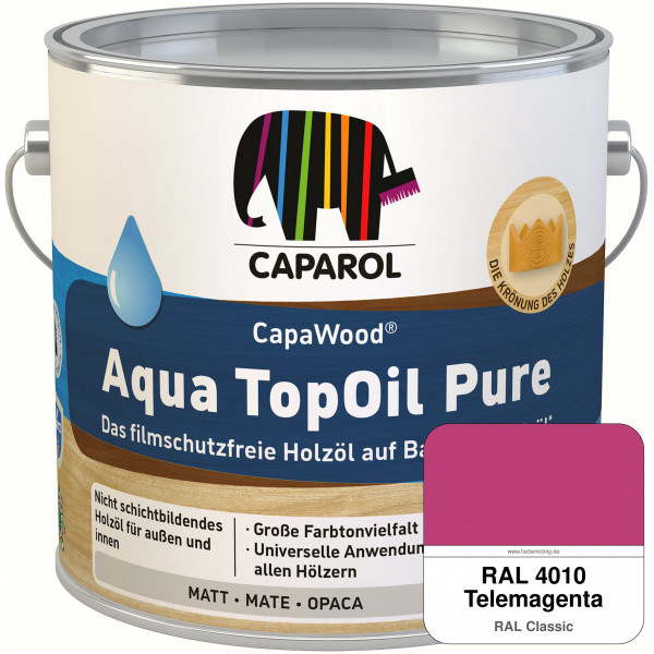 CapaWood® AquaTopOil Pure (RAL 4010 Telemagenta) - ersetzt CapaGreen Holz-Öl Aqua