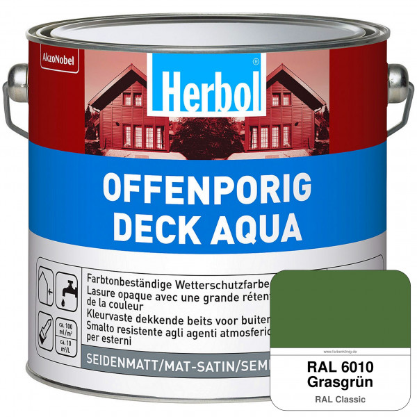 Offenporig-Deck Aqua (RAL 6010 Grasgrün)
