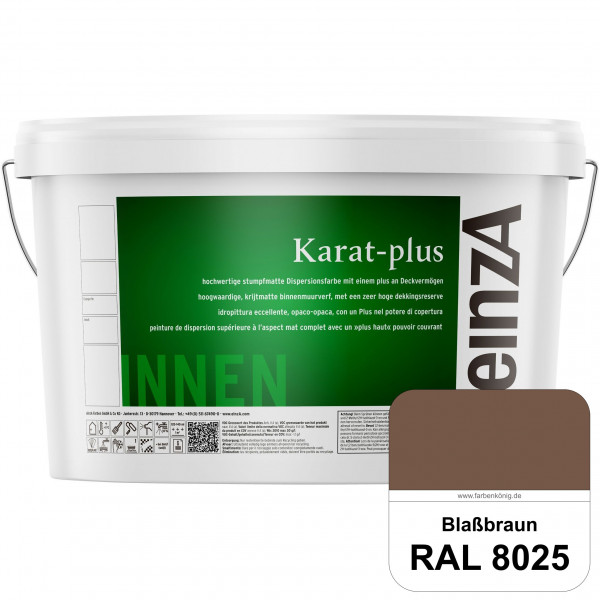 einzA Karat-plus (RAL 8025 Blassbraun) Innenwandfarbe mit herausragenden Produkteigenschaften
