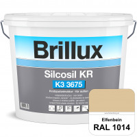 Silcosil KR K3 3675 (RAL 1014 Elfenbein) siliconverstärkter Dekorputz, Kratzputzstruktur, wetterbest
