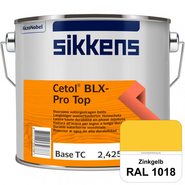 Cetol BLX-Pro Top (RAL 1018 Zinkgelb) Seidenglänzende & wasserdampfdurchlässige Dickschichtlasur auß