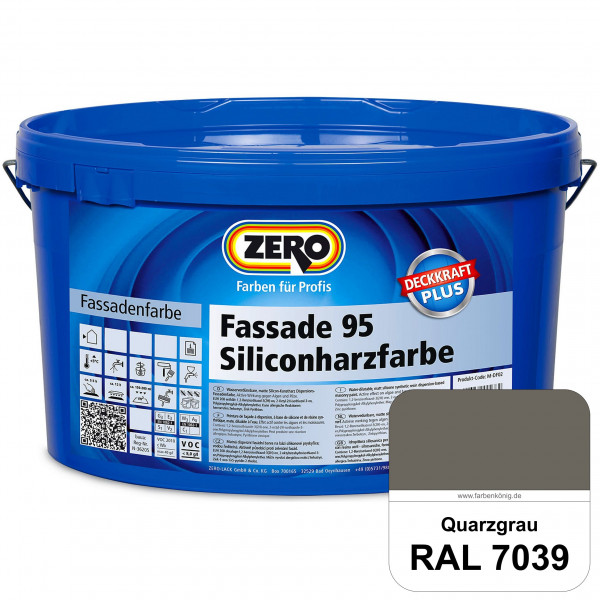 Fassade 95 Siliconharzfarbe (RAL 7039 Quarzgrau)
