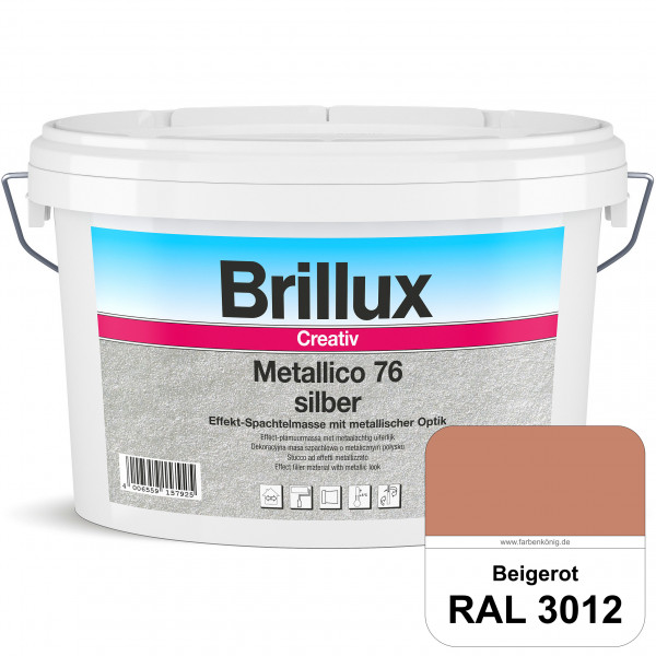 Creativ Metallico 76 (RAL 3012 Beigerot) Effektspachtelmasse für Oberflächen mit metallischer Optik