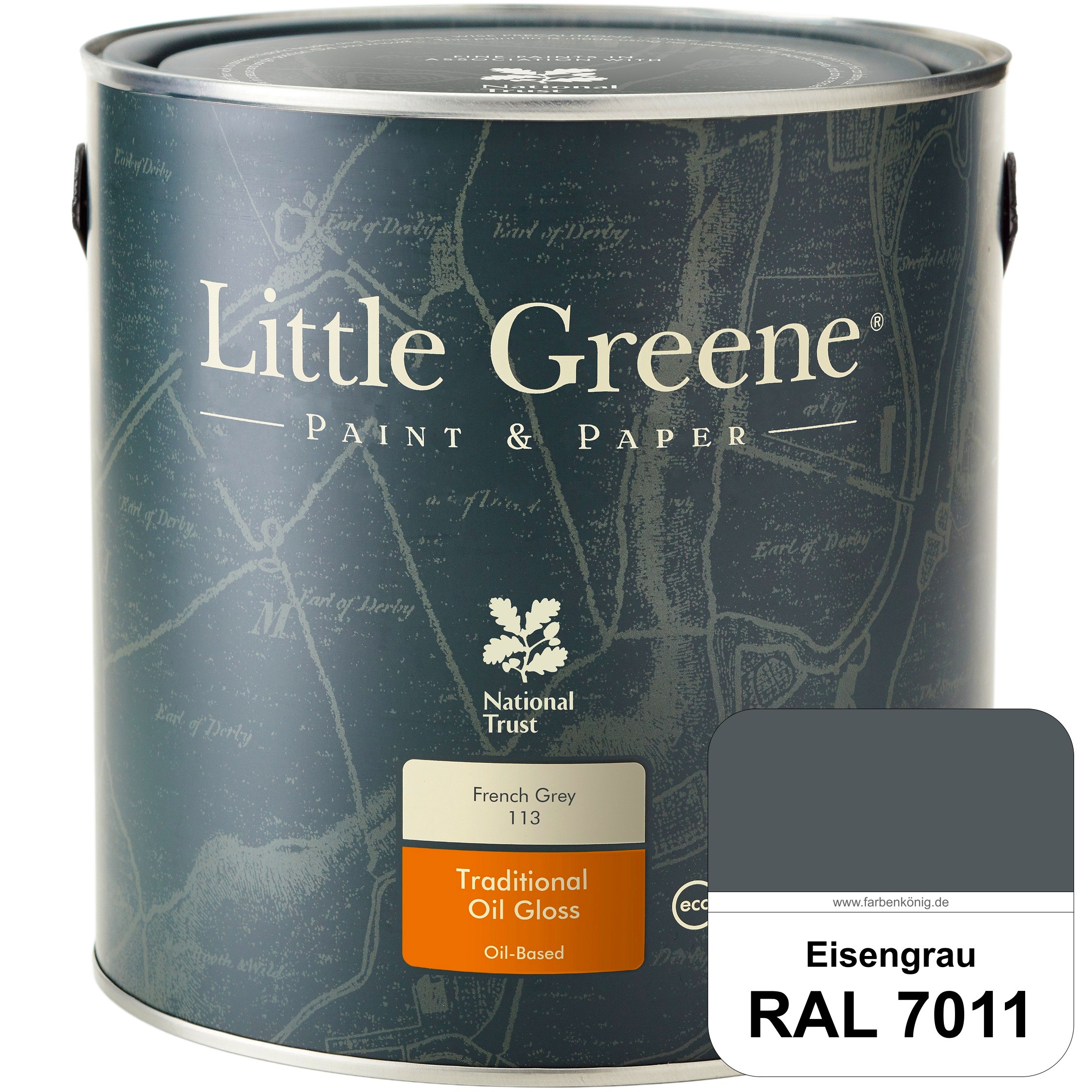 TRISTARcolor Lackstift RAL 7011 Eisengrau Seidenmatt – 50 Ml, Schnelltrocknend, Für Viele Oberflächen
