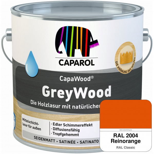 CapaWood® GreyWood (RAL 2004 Reinorange) - ersetzt Capadur GreyWood