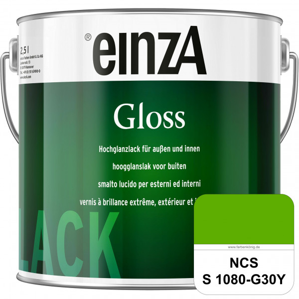 einzA Gloss (NCS S 1080-G30Y) Hochwertiger Alkydharzlack in Premium-Qualität, hochglänzend.