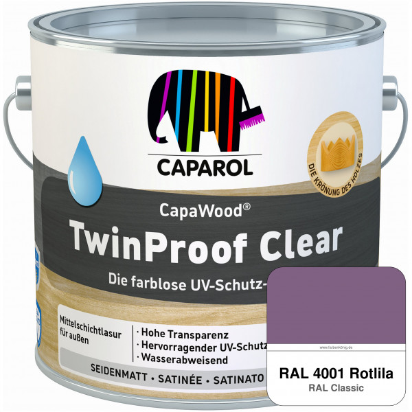 CapaWood® TwinProof Clear (RAL 4001 Rotlila) - ersetzt Capadur TwinProof