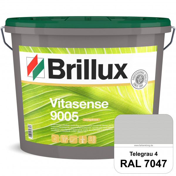 Vitasense 9005 (RAL 7047 Telegrau 4) hoch deckende konservierungsmittelfreie und matte Innendispersi