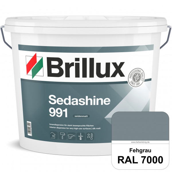 Sedashine 991 (RAL 7000 Fehgrau) Seidenmatte Innendispersion für hoch strapazierfähige & gut reinigu