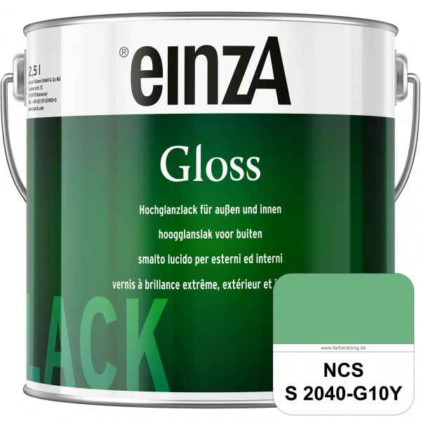 einzA Gloss (NCS S 2040-G10Y) Hochwertiger Alkydharzlack in Premium-Qualität, hochglänzend.